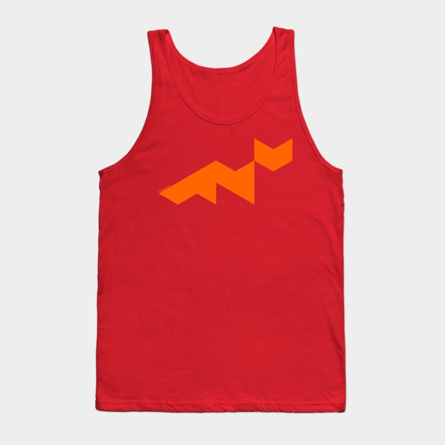 Triangle Fox Tank Top by tuditees